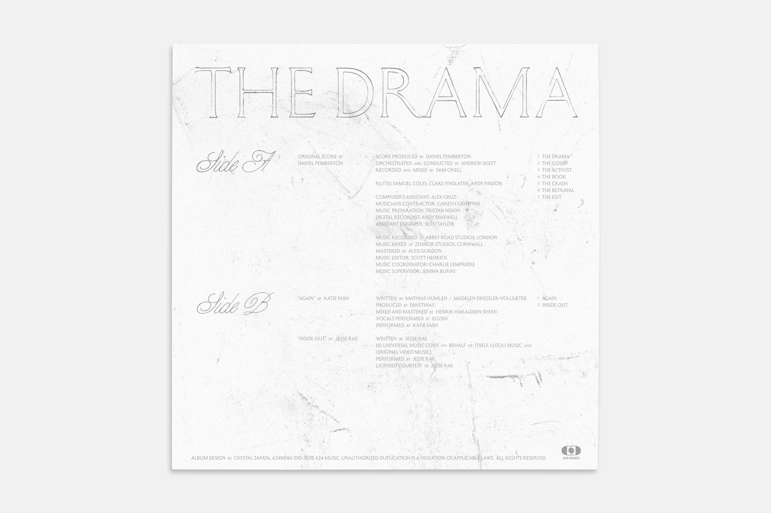 The Drama Original Motion Picture Soundtrack 10” - Image 2